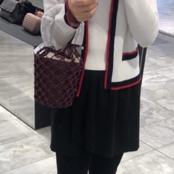 Staud burgundy bucket bag mini - Picture 2 of 2